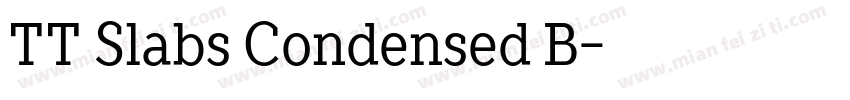 TT Slabs Condensed B字体转换